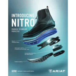 Ariat Men's Devon Nitro Paddock Boot -Equestrian Supplies Shop 10027185 poster ariat mens nitro.paddock construction