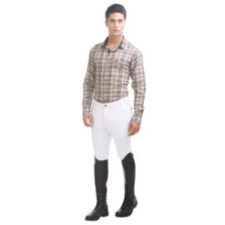 TuffRiderMen's Patrol Knee Patch Breeches -Equestrian Supplies Shop 10029 240 01 wht full.bod