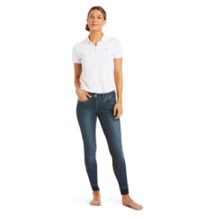 Ariat Women's Halo Denim Full Seat Breech -Equestrian Supplies Shop 10035312 Ariat wms halo.denim .fs .breech marine 1