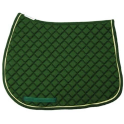 TuffRider Basic All Purpose Pad With Trim And Piping -Equestrian Supplies Shop 100558 JPC TuffRider.Basic .AllPurpose.Saddle.Pad .Trim Piping Hunter.Hunter.LightTan