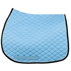 TuffRider Basic All Purpose Pad With Trim And Piping -Equestrian Supplies Shop 100558 JPC TuffRider.Basic .AllPurpose.Saddle.Pad .Trim Piping LightBlue.Navy .White