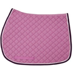 TuffRider Basic All Purpose Pad With Trim And Piping -Equestrian Supplies Shop 100558 JPC TuffRider.Basic .AllPurpose.Saddle.Pad .Trim Piping Lilac.Purple.White