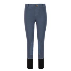TuffRider Children's Starter Lowrise Pull-On Knee Patch Breeches 24 TuffRider Children's Starter Lowrise Pull-On Knee Patch Breeches -Equestrian Supplies Shop 100567 479 35 denim 2