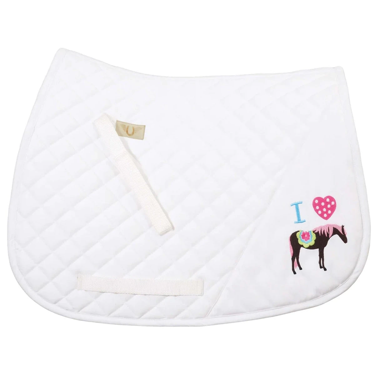 TuffRider I Heart Pony Girl Saddle Pad 5 TuffRider I Heart Pony Girl Saddle Pad - Image 3