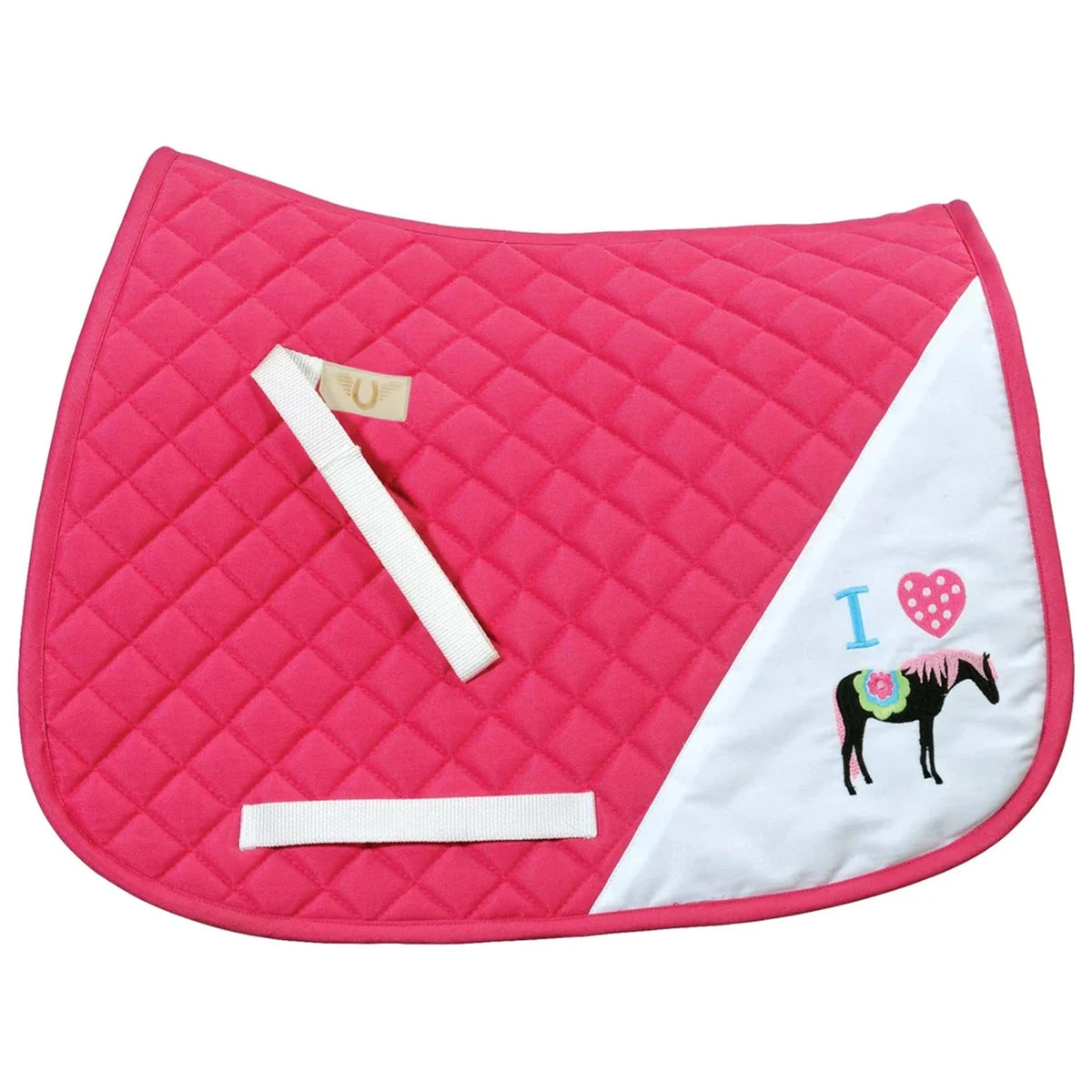 TuffRider I Heart Pony Girl Saddle Pad 3 TuffRider I Heart Pony Girl Saddle Pad