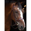 KL Select Italia Foxwell Hunt Bridle -Equestrian Supplies Shop 111104 06 KL Foxwell.Hunt .Bridle Brown Front