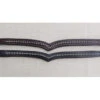 KL Select Italia Pirouette Browband -Equestrian Supplies Shop 1302 1311 KL.RB Italia.Pirouette.Browband Blk.Brn Front