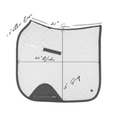 Sixteen Cypress Dressage Pad -Equestrian Supplies Shop 16C DP FP C 16Cypress Dressage.Pad Field.Plaid .Cognac Sizing