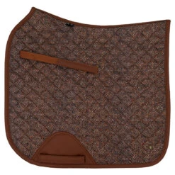 Sixteen Cypress Dressage Pad -Equestrian Supplies Shop 16C DP HB C 16Cypress Dressage.Pad Herringbone.Cognac