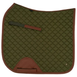 Sixteen Cypress Dressage Pad -Equestrian Supplies Shop 16C DP OL C 16Cypress Dressage.Pad Olive.Cognac