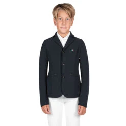 Equiline JonnyK Boy's Show Coat 8 Equiline JonnyK Boy's Show Coat -Equestrian Supplies Shop 181M00316 EQline JonnyK Black
