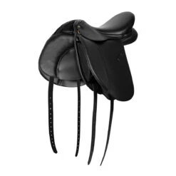 Equestrian Supplies Shop -Equestrian Supplies Shop 24173 JPC Vegan.X.Dressage.Saddle Black Front