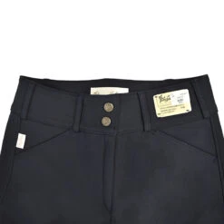 Tailored Sportsman Girls Sock Bottom Trophy Hunter Breeches -Equestrian Supplies Shop 3920 Blk.Blue Tan 2