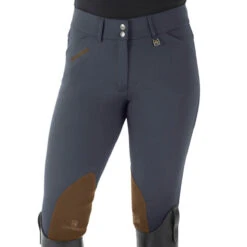 Romfh Ladies Sarafina Euro Seat Knee Patch Breeches -Equestrian Supplies Shop 468455 ERS Romfh.Ladies.Sarafina.Euro .Seat .KneePatch.Breech Classic.Pewter