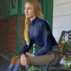 Romfh Ladies Sarafina Euro Seat Knee Patch Breeches -Equestrian Supplies Shop 468455 ERS Romfh.Ladies.Sarafina.Euro .Seat .KneePatch.Breech Lifestyle2