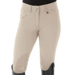Romfh Ladies Sarafina Euro Seat Knee Patch Breeches -Equestrian Supplies Shop 468455 ERS Romfh.Ladies.Sarafina.Euro .Seat .KneePatch.Breech White.Sand