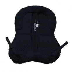 Ovation Europa Sheepskin 4-Shim Half Pad -Equestrian Supplies Shop 468783 Black Black 600x600 1
