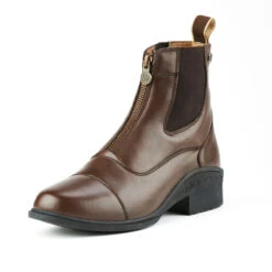 Ovation Child's Quantum Zip Paddock Boot -Equestrian Supplies Shop 470804 ERS Quantum.Zip.Paddock.Childs.Ovation Brown