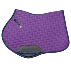 Curvy Saddle Pad - Romfh Matching Collection -Equestrian Supplies Shop 475157 ERS ROMFH.Curvy .Saddle.Pad Wisteria.Navy