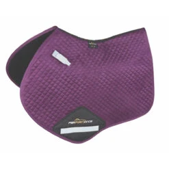 Arma Performance Suede Jumping Saddle Pads -Equestrian Supplies Shop 5263 Shires Arma.Suede .Jumping.Saddlecloth Plum