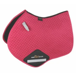 Arma Performance Suede Jumping Saddle Pads -Equestrian Supplies Shop 5263 Shires Arma.Suede .Jumping.Saddlecloth Raspberry
