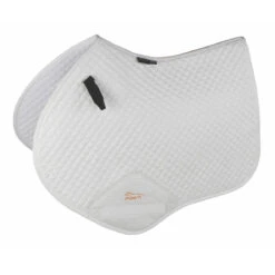 Arma Performance Suede Jumping Saddle Pads -Equestrian Supplies Shop 5263 Shires Arma.Suede .Jumping.Saddlecloth White