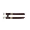 Perri's Leather Girth Extender With Elastic -Equestrian Supplies Shop 616 Perris Leth.Girth .Xtender.Elastic Brown Front