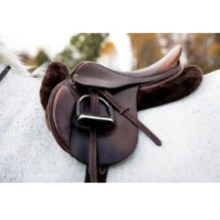 ThinLine Full Sheepskin Trifecta Half Pad -Equestrian Supplies Shop 7416 trifecta.half .pad .w.sheepskin.rolls db on.horse 2