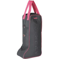 Aubrion Tall Boot Bag -Equestrian Supplies Shop 7713 Shires Aubrion.Tall .Boot .Cover Blackberry Front