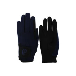 TuffRider Children's Performance Riding Gloves -Equestrian Supplies Shop 9215 tf kids.perf .glvs navy front
