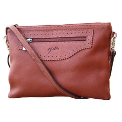 Penelope Emma Handbag -Equestrian Supplies Shop 936203014 French.EQ Penelope Emma.Handbag Front.2 Brandy
