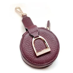 Oakbark & Chrome Stirrup Accessory Keeper -Equestrian Supplies Shop AK CAB 003 oakbarkandchrome.stirrupaccessory.cabernet