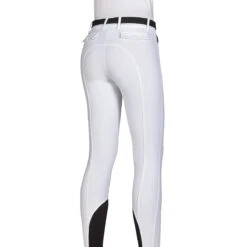Equiline ATIRK Women's Knee Grip Breeches In 4 Seasons B-Move 19 Equiline ATIRK Women's Knee Grip Breeches In 4 Seasons B-Move -Equestrian Supplies Shop AtirK EQuline N08981 White Back