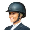 Charles Owen Ayr8 Plus Leather Look - Custom Helmet -Equestrian Supplies Shop Ayr8 Leather look blk.silver