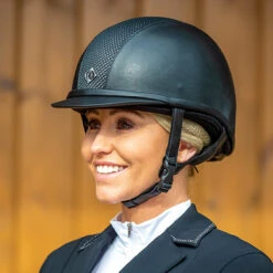 Charles Owen Ayr8 Plus Leather Look - Custom Helmet -Equestrian Supplies Shop Ayr8 Leather look blk.silver 696f0780 e269 45b4 bc66 86bd558e8638