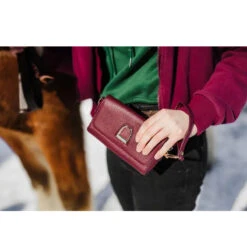 Oakbark & Chrome Rider Belt Bag -Equestrian Supplies Shop BB CAB 101 Oakbark chrome riderbeltbag cabernet.2