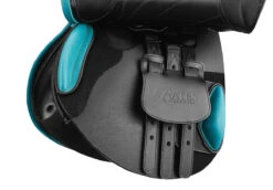 Bates Victrix Saddle With HART -Equestrian Supplies Shop B Victrix Cblk Aqua girthpoints