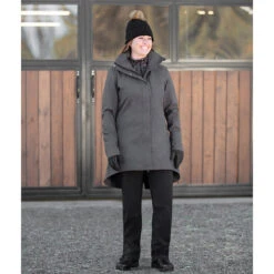 Kerrits Kable Knit Pom Hat -Equestrian Supplies Shop CascadeWaterproofPant 50273 CoachsCoat 40673 KableKnitPomHat 30452