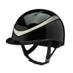 Charles Owen Halo With MIPS - Custom Helmet -Equestrian Supplies Shop Charles.Owen Halo Black.Gloss .Platinum