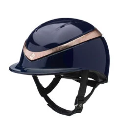 Charles Owen Halo With MIPS - Custom Helmet -Equestrian Supplies Shop Charles.Owen Halo Midnight.Gloss .Rose .Gold