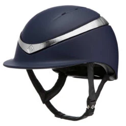 Charles Owen Halo With MIPS - Custom Helmet -Equestrian Supplies Shop Charles.Owen Halo Midnight.Matte .Platinum