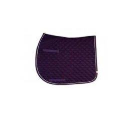 Lettia Coolmax AP Saddle Pad -Equestrian Supplies Shop Dk Purple White Piping