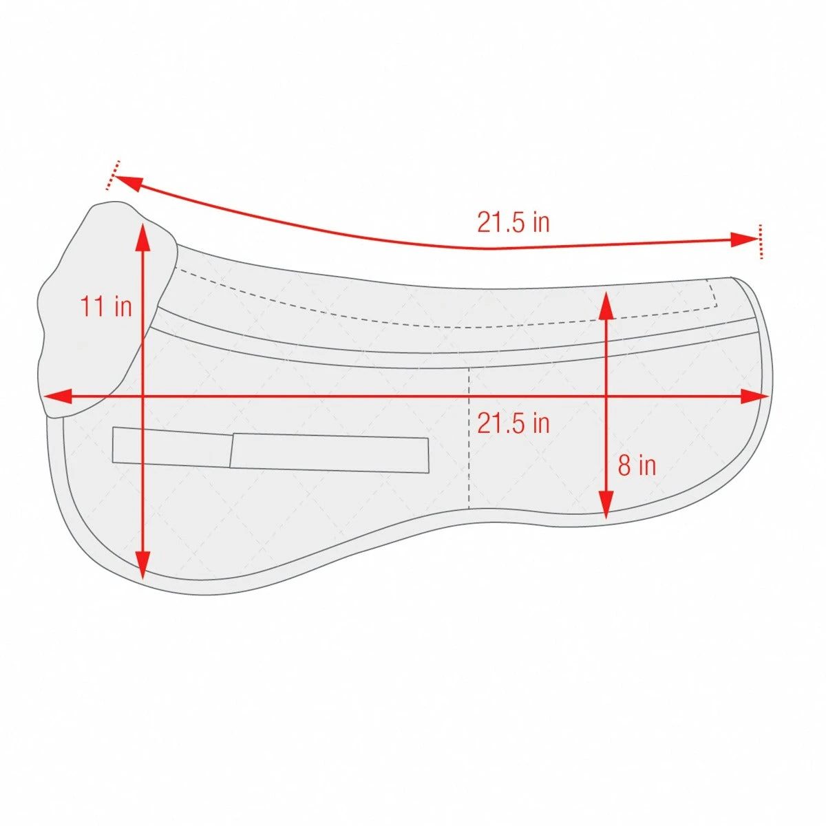 ECP Classic Wool Half Pad 4 ECP Classic Wool Half Pad - Image 2