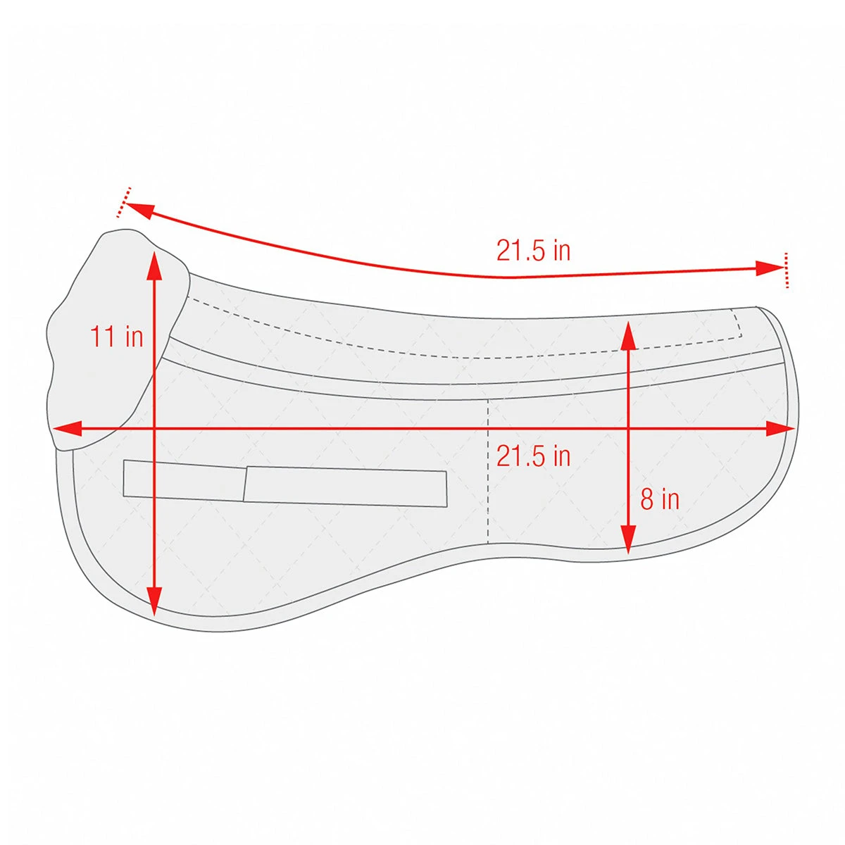 ECP Wool Correction Half Pad 4 ECP Wool Correction Half Pad - Image 2
