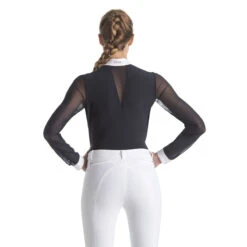 EGO 7 Women's Rita Long Sleeve Show Shirt -Equestrian Supplies Shop EGO7 Rita LS Show Shirt ML navy blue 24720.1585696131.1280.1280