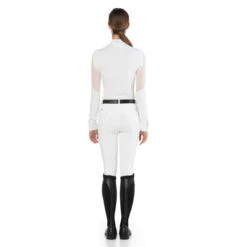 EGO 7 Women's Teresa Long Sleeve Show Shirt -Equestrian Supplies Shop EGO7 Teresa.LS White Back