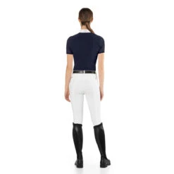 EGO 7 Women's Teresa Short Sleeve Show Shirt -Equestrian Supplies Shop EGO7 Teresa.SS Navy Back