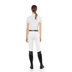 EGO 7 Women's Teresa Short Sleeve Show Shirt -Equestrian Supplies Shop EGO7 Teresa.SS White Back