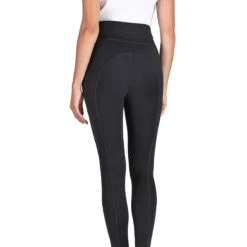 Equiline Women's Cerink Knee Grip Riding Leggings -Equestrian Supplies Shop EQLine ES123 N09050 006 Black Back