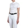 Equiline Women's CanneC Seamless Competition Polo Shirt 2 Equiline Women's CanneC Seamless Competition Polo Shirt -Equestrian Supplies Shop EQline ES123 H00884 001 CanneC.Seamless.Competition.Polo White